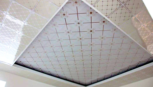 Panneaux de plafond pour décoration intérieure de salle de bain, dalles acoustiques artistiques en plastique, plafonds en PVC, film brillant en PVC vierge - Product Image 4