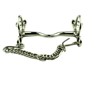 Offre Spéciale sur l'équipement de sellerie Acier inoxydable 20 mm Weymouth Curb Horse Bits Custom Made Weymouth Horse Bits avec chaîne - Product Image 3