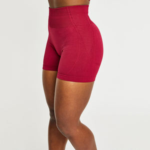 Pantalones cortos deportivos transpirables OEM para mujer Pantalones cortos de Yoga de cintura alta personalizados Fabricante - Product Image 4