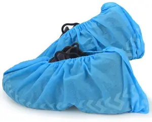 Junlong copriscarpe antiscivolo in PP monouso impermeabile colore blu 17x40cm borsa da 100 pezzi