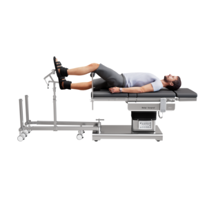Table d'opération chirurgicale entièrement électrique à glissière supérieure compatible avec les bras en C avec télécommande, réglage de la hauteur - Product Image 2