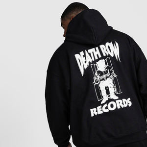 Suéter de algodón 100% de alta calidad para hombre, sudaderas con capucha de invierno impresas con logotipo personalizado, forro ecológico transpirable en blanco - Product Image 1