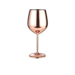Production de verres à champagne en acier inoxydable 304 sur mesure, pied haut, vin rouge, résistant aux chutes, vaisselle d'extérieur, gobelet en métal - Product Image 6