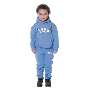 Ensemble de survêtement pour enfants personnalisé, ensembles de sweats à capuche pour enfants, ensembles de survêtement pour bébés, couleurs unies, pantalons de survêtement et sweats à capuche, ensembles deux pièces - Product Image 4