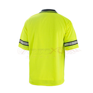 Camiseta Polo de seguridad de secado rápido con mangas cortas Logotipo personalizable y opciones de marca duraderas - Product Image 3