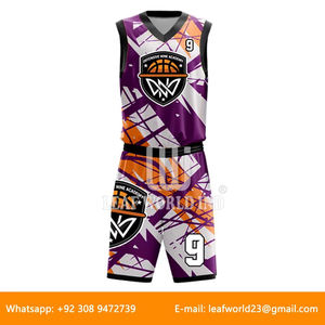 Uniforme de basket-ball pour hommes hauts tissu de sublimation à séchage rapide vêtements de sport personnalisés pour l'été imprimé grande taille - Product Image 3