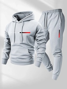 Men'<b>s</b> Tracksuit Sets Hoodie and <b>Pants</b> <b>Women</b> Solid Color Hooded Pullover+<b>Pants</b> <b>Suit</b> Casual Sportswear Sets Male - Product Image 6