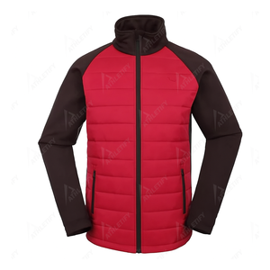 Veste à bulles légère en polyester pour homme, respirante et durable, fermeture éclair intégrale, vêtements d'extérieur pour la randonnée et les aventures en plein air. - Product Image 4