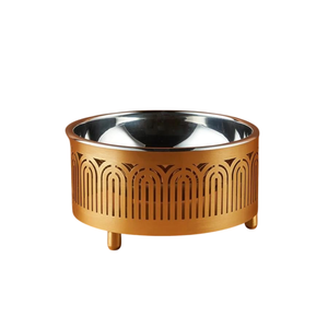 Cuencos de chocolate con acabado de oro real junto con un elegante soporte de diseño láser para servir dátiles de frutas secas, cuenco de chocolate - Product Image 1