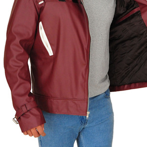 2025 Stylish Men's Leather Jacket <b>Motorcycle</b> & <b>Auto</b> <b>Racing</b> <b>Wear</b> - OEM Custom Wholesale Fashion <b>Motorcycle</b> jacket for men - Product Image 6