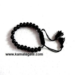 Adjustable Dalmatian Jasper Natural Beads <b>Bracelet</b> 8 mm Semi-Precious Stone Gemstone with Cotton <b>String</b> Handcrafted Crafts - Product Image 3