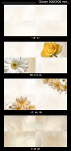 กระเบื้องเซรามิคลายหินอ่อนเคลือบเงาขนาด300X600มม. 12X24ราคาถูกสำหรับการตกแต่งภายในห้องครัวและห้องน้ำ - Product Image 2