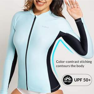 Nouveauté 2025 – Maillot de sport léger à manches longues en Spandex/Polyester avec protection anti-UV, impression de logo personnalisée, qualité supérieure, directement de l'usine - Product Image 6