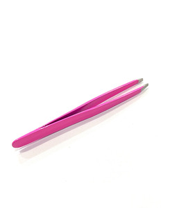 Pinzas para Cejas de Acero Inoxidable Plateado, Punta Inclinada, Herramienta de Belleza Profesional para Depilar y Hilar, Herramientas de Maquillaje - Product Image 5