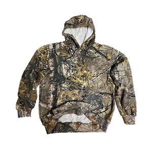 Men's Winter Camouflage Soft Shell Pull Hoodies Cotton/Nylon Polyester Lining Breathable Waterproof Windproof Hunting Sets Low - Product Image 1