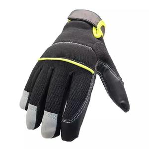 Guantes de mecánico de cuero negro de tamaño personalizado protección de manos de seguridad en el trabajo para Mecánica Automotriz personalizada - Product Image 4