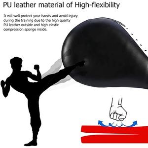 ไม้พายฝึกต่อยมวยแบบมืออาชีพ,ที่เจาะรูสำหรับฝึกทำจากหนัง - Product Image 6