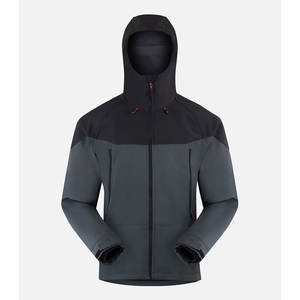 Men <b>Waterproof</b> <b>Warm</b> Raining Hiking Windbreaker Men Outdoor Working Zipper Softshell Material Jackets - Product Image 3