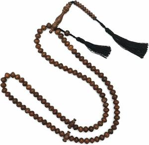 Namaz Zikr & Dhikr Tasbih, cuentas de oración de 9 mm, 33 y 100 piezas, cuentas de oración islámicas musulmanas naturales de madera, rosario Tasbeeh. - Product Image 5