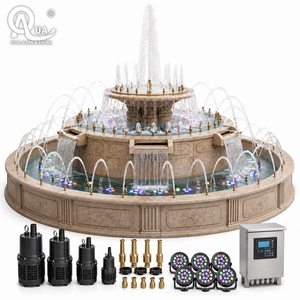 Water Crown Circular Nozzle <b>Ring</b> Fountain Dancing Water System <b>LED</b> Stainless Steel Plaza Commercial Project Custom Made - Product Image 6