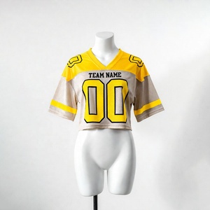 Ropa Deportiva para Adultos, Impresión de Nombre de Equipo, Servicio OEM, Jersey de Fútbol Americano de Malla, Jersey de Fútbol para Hombre, Personalizado, Corte Cuadrado - Product Image 1