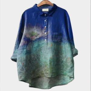 <span class=keywords><strong>เสื้อ</strong></span>แขนยาวพิมพ์ลายของผู้หญิง<span class=keywords><strong>เสื้อ</strong></span>ฮาวายแฟชั่นทันสมัยและทันสมัยสำหรับฤดูใบไม้ผลิ2025 - Product Image 2