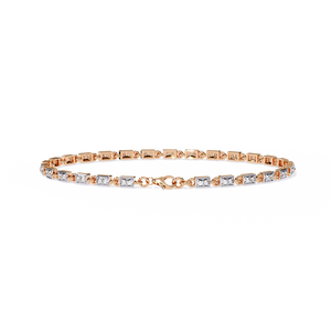 Magnifique bracelet et jonc en or 18 carats avec diamants de laboratoire - Product Image 6