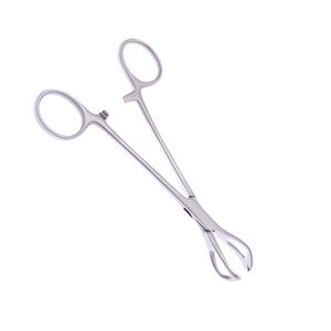 คีมหนีบเนื้อเยื่อช่องทาง1X2 6มม. อุปกรณ์สัตวแพทย์152มม. คีมฟองน้ำสำหรับการผ่าตัด - Product Image 4