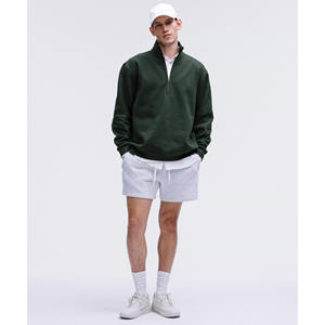 Y2K OEM ODM Steady Flex Sweat-shirt à demi-fermeture éclair pour hommes Jersey doux de qualité supérieure Veste d'extérieur décontractée à col montant et à manches longues - Product Image 2