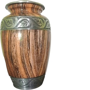 Urna funeraria de Metal hecha a mano personalizada para hombres y mujeres adultos, con flor grande para cenizas, almacenamiento de cenizas humanos - Product Image 4