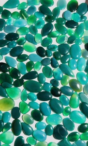 อัญมณีทรงหลวมคริสตัลพลอยสีเขียวโอนิกซ์สีเขียวธรรมชาติปรับขนาดได้ตามต้องการ - Product Image 5