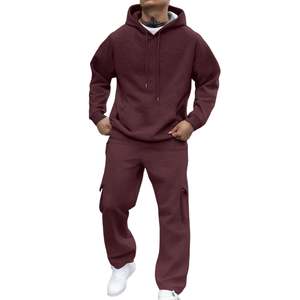 Survêtement de haute qualité pour hommes tenue décontractée 2 pièces jogging à capuche avec logos et étiquettes personnalisés ensembles de survêtement décontracté pour hommes - Product Image 2