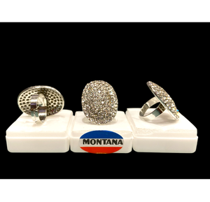 Anillos de aleación de latón de moda con chapado en oro y plata e incrustaciones de diamantes americanos brillantes perfectos para cada ocasión - Product Image 2