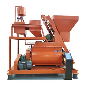 Factory price automatic double-shaft js series 50 litre twin shaft concrete mixer in the whole world for plant