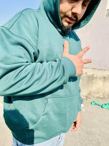 Sudadera ecológica de algodón 100% para hombre con capucha Patrón sólido Impresión digital para invierno Servicio OEM disponible - Product Image 2