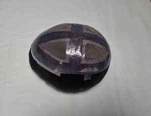 Indian Remy Human <b>Hair</b> Toupee <b>Wig</b> with Yaki & Deep Wave Styles Single Weft for Lace for All Colors - Product Image 3