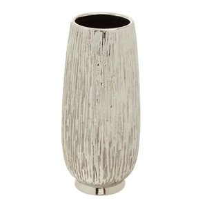 Florero metálico de aluminio para decoración del hogar, florero decorativo de mesa de Color blanco a precio barato para boda - Product Image 2