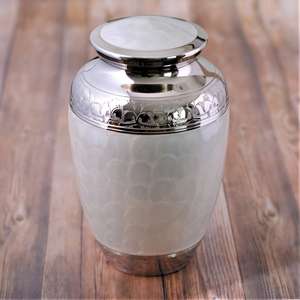Handcrafted Urn for Human Ashes | Premium <b>Memorial</b> Keepsake | Premium Adult brass Urn Box - Product Image 1