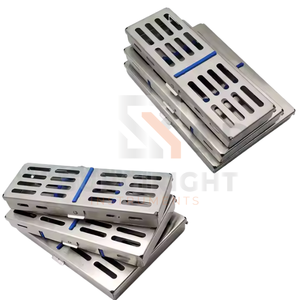 กล่องชั้นวางถาดเทปคาสเซ็ตฆ่าเชื้อสำหรับทันตกรรม5 7 10ที่วางเครื่องมือสำหรับการผ่าตัดสแตนเลสโดย surgiright - Product Image 4