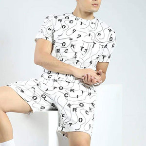 Active Solid T-Shirt Shorts Set for Men Breathable Fabric High Quality for Fitness <b>Running</b> Outdoor Activities Casual Summer Wear - Product Image 3