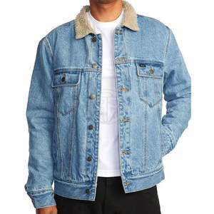 Dernier style – Veste en jean en toile pour homme avec logo frontal – Hiver – 100 % coton – Écologique – Séchage rapide – Respirante – Décontractée – Service OEM de haute qualité - Product Image 2