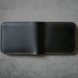 โรงงานผลิตกระเป๋าสตางค์หนังคุณภาพสูง แบบวินเทจ สไตล์บางเฉียบ สำหรับใส่บัตร กระเป๋าสตางค์ผู้ชาย - Product Image 1