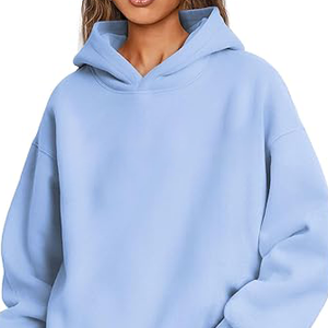 Nouveaux sweats à capuche décontractés tendance et élégants pour femmes, 100% coton, longs, avec badge personnalisable, anti-froissement, respirants - Product Image 5