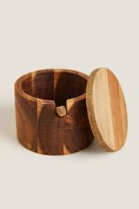 Attractive Designing Round Shape Wooden <b>Sugar</b> <b>Bowl</b> With Spoon New Arrival Home and Kitchen Ware Decorative <b>Sugar</b> and Salt <b>Bowl</b> - Product Image 5