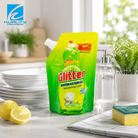 Sacs d'emballage personnalisés pour savon liquide, pochettes souples anti-fuite avec bec verseur pour détergent lessive, fournisseur en gros