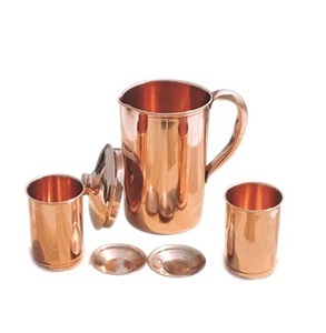 Antique Design Solid Quality Big Size Metal Pure <b>Copper</b> <b>Jug</b> for Drinking for Customized Size Cheap Price with Selling - Product Image 5