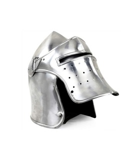 Bascinet Visored Barbuta Steel Helmet | Medieval Collectible Knight Helmet & Armour | Halloween <b>Party</b> Costume Headpiece - Product Image 6