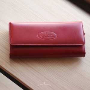 Embrague clásico hecho a mano con múltiples tarjeteros, compartimentos para efectivo, cremallera para monedas y ventana de identificación elegante organizador monedero Indonesia - Product Image 4