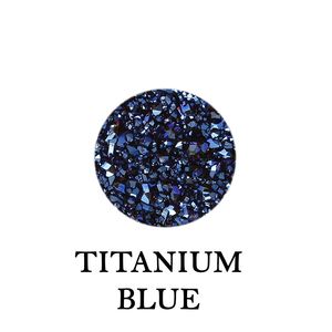 Zircon bleu titane créé en laboratoire 12 mm RD avec traitements appliqués - Product Image 1