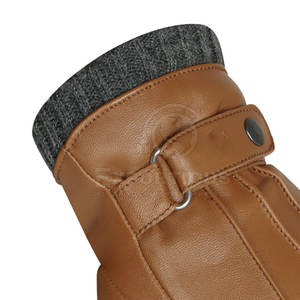 Gants en cuir imperméables Gants en cuir légers à doigts complets Gants en cuir pour hommes à la mode - Product Image 4